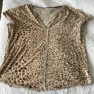 Anthropologie  PILCRO brand, size large, very light cotton tshirt